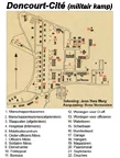 Plattegrond van Doncourt-Cité anno 1940